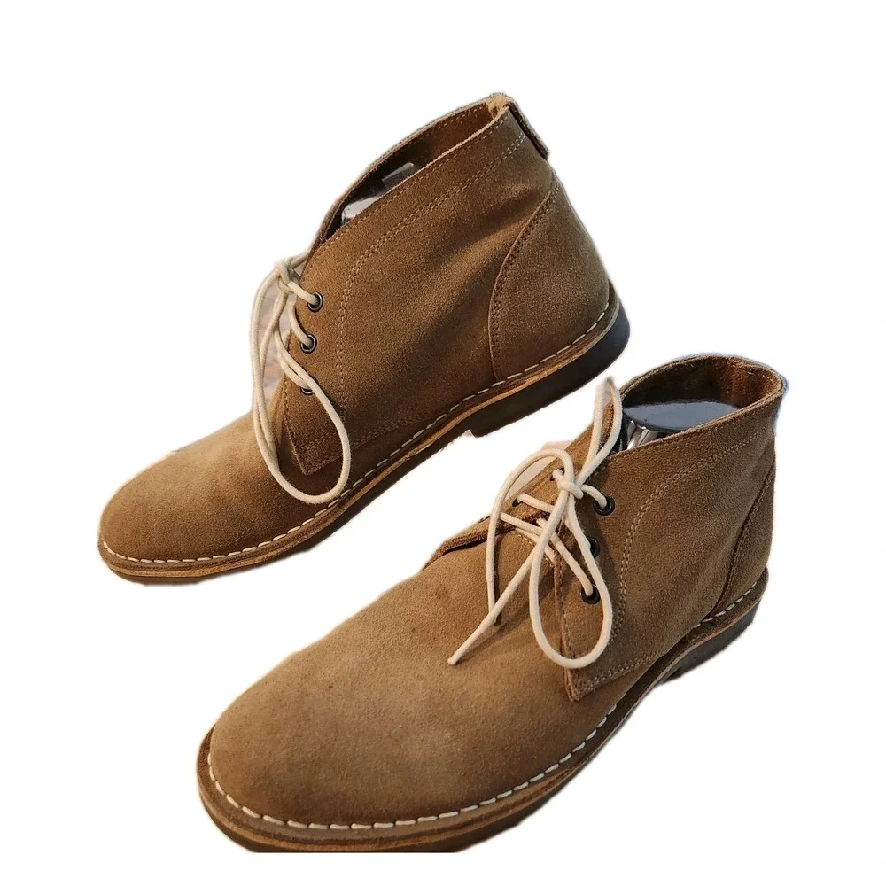 Men's Crown Vintage Chukka Boots Size‎ 9 - Tan Tabacco Suede